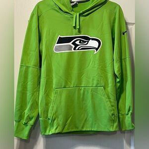 NIKE NFL SEATTLE SEAHAWKS Sm ThermaFit Hoodie W/Adj Drawstrings, Kangaroo Pocket
